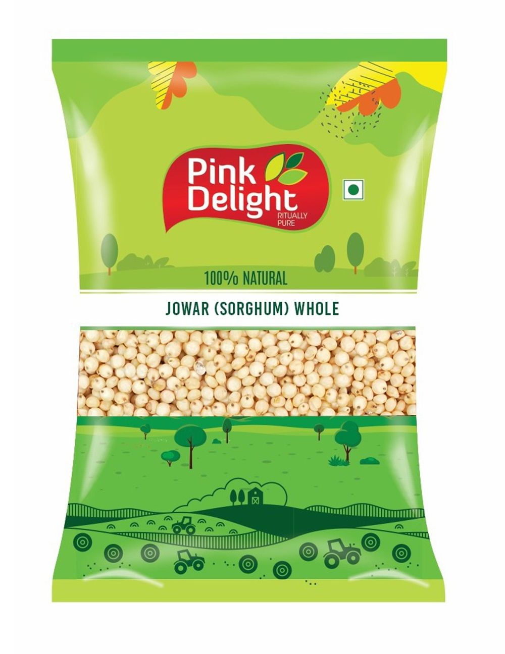 Pink Delight | Millets | Jowar (Sorghum Millet) | Natural & Organic | 500 Gm Pack