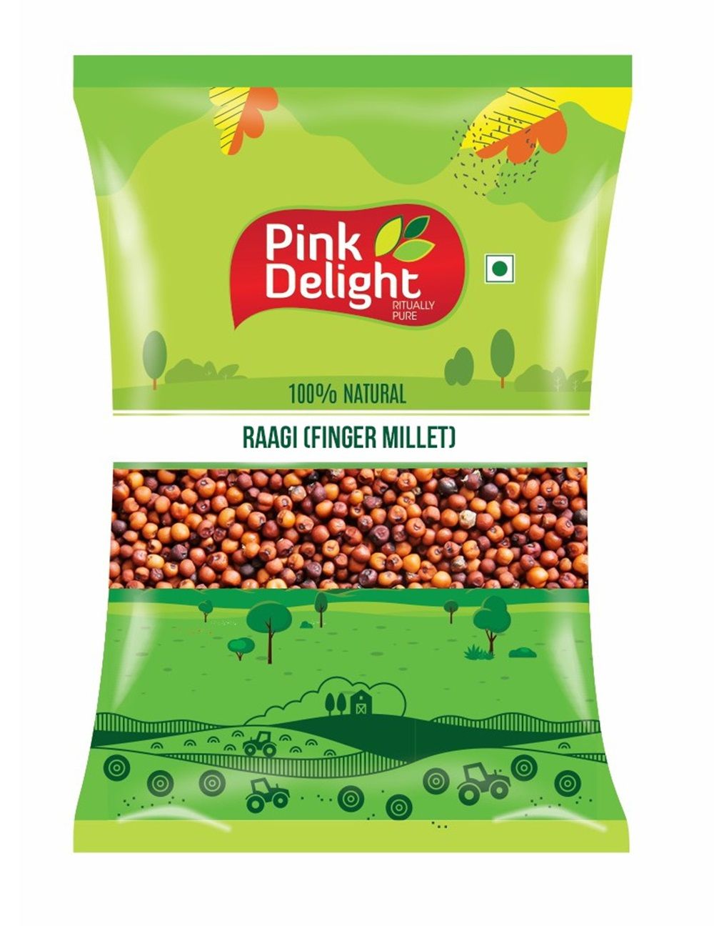 Pink Delight | Millets | Raagi (Finger Millet) | Natural & Organic | 1 Kg Pack