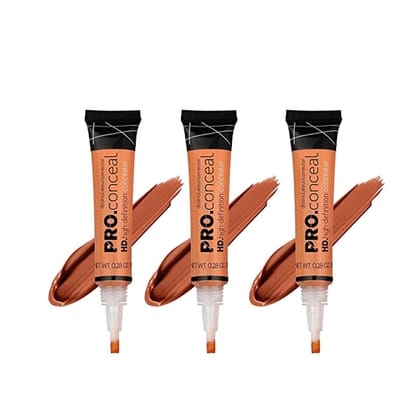 HD Pro Concealer Cream Skin Lightening Dark Spot Corrector,Concealer for Face Makeup, Fit me Pro Waterproof Natural Finish, Full Coverage Natural...(Pack of 3)