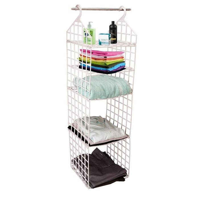 Multipurpose 5 Layer Folding Clothes Storage Racks||Closet For Students Wardrobe Shelves Socks