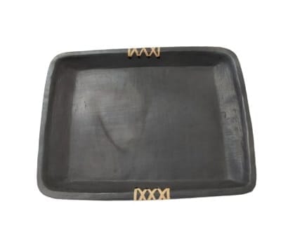 Tribes India Stone Pottery Square Tray