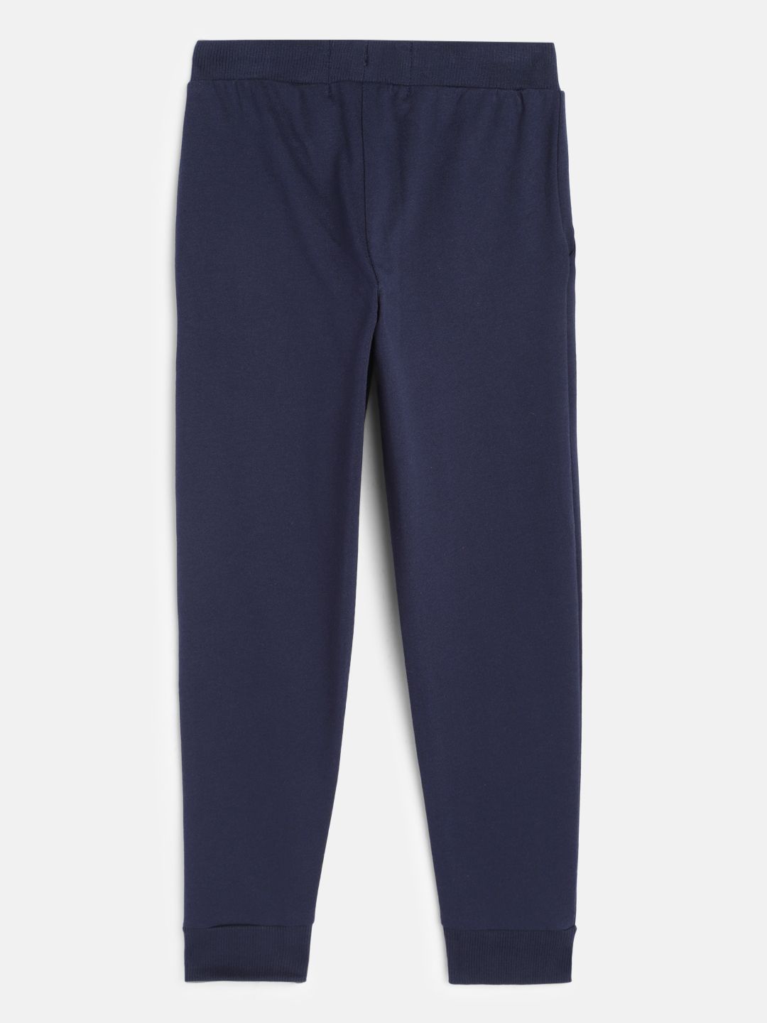 Boys Navy Blue Regular Fit Cotton Joggers