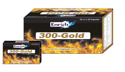 ENRICH PLUS 300-GOLD AYURVEDICCAPSULE FOR MEN PACK OF 100N