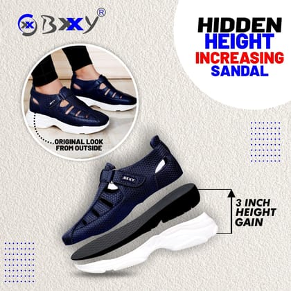 Bxxy's 3 Inch Height Increasing Elevator Sandals for Men