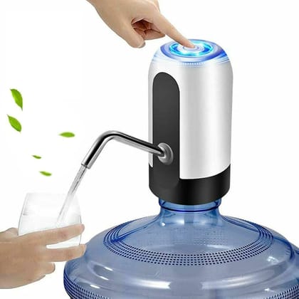 Automatic Wireless Water Can Dispenser Pump for 20 Litre Bottle Can, White/Black