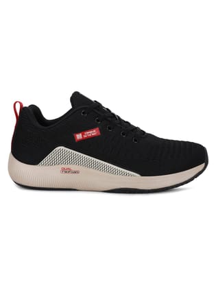 Campus Toll Black Red Mens Running Shoes