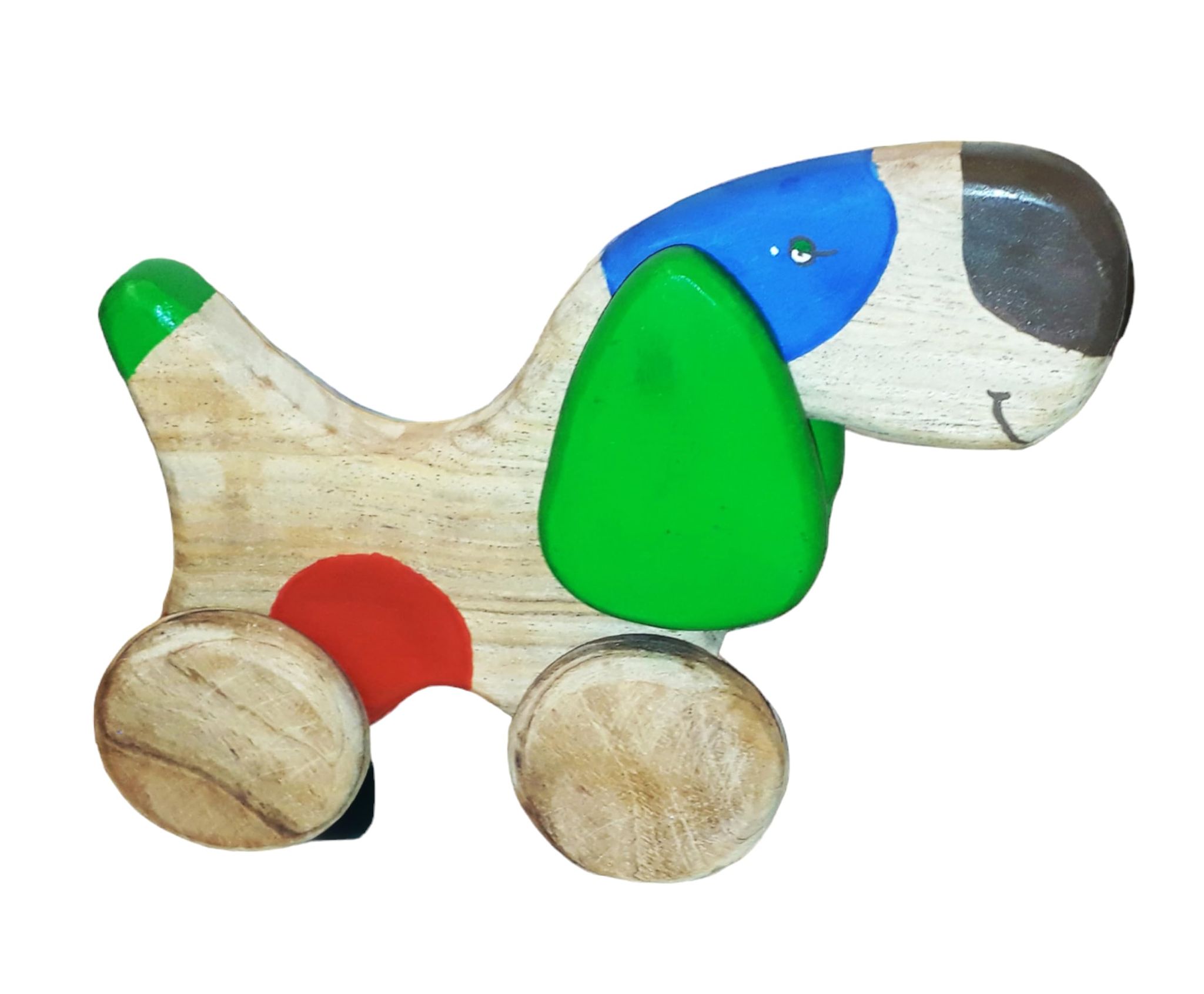 neemtoys Neem Wooden Pull Along Dog Toy for Kids of Age 8 Months to 8 Years| Birthday Gift for Toddlers