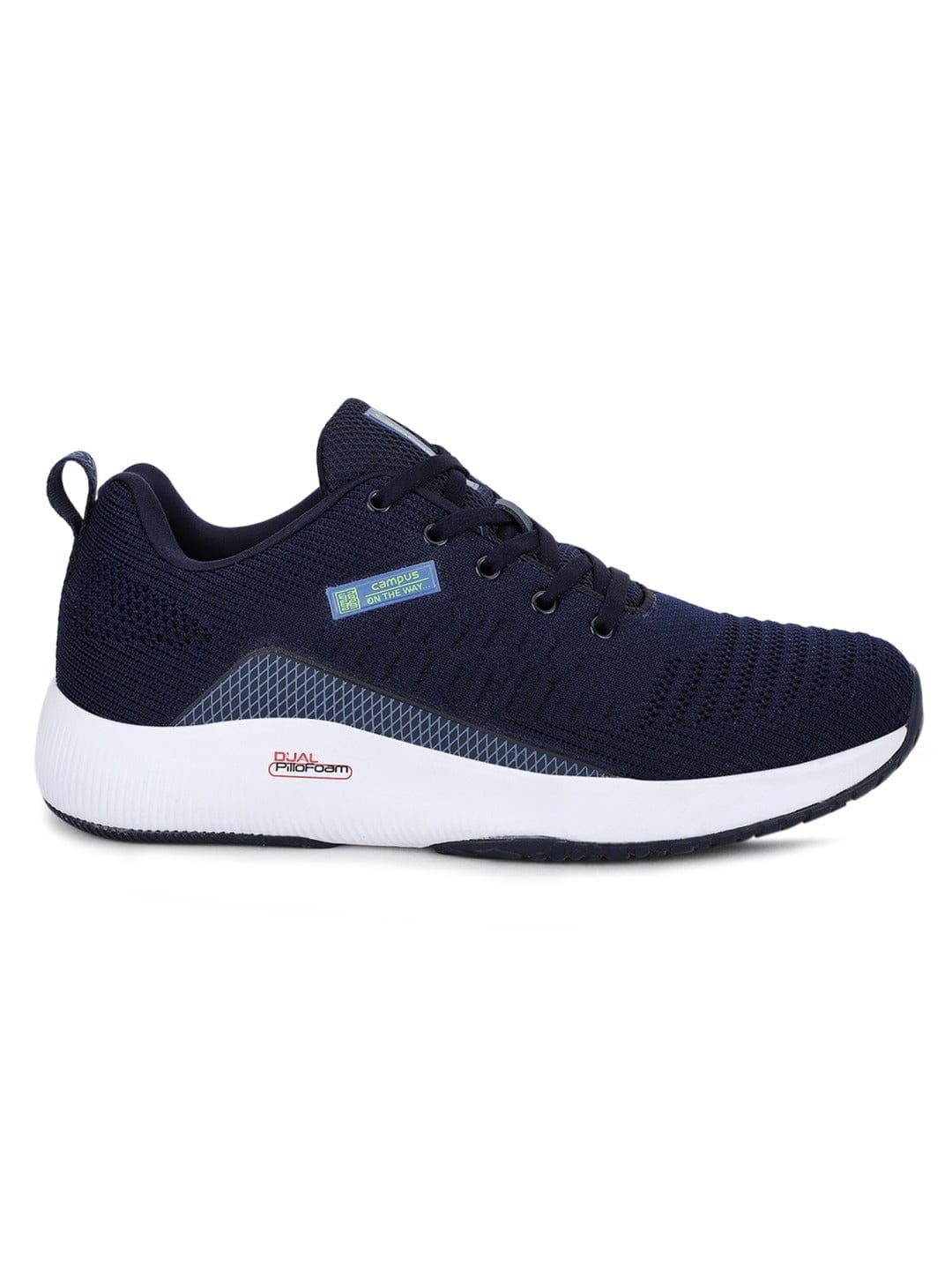 Campus Toll Navy P Green Mens Running Shoes