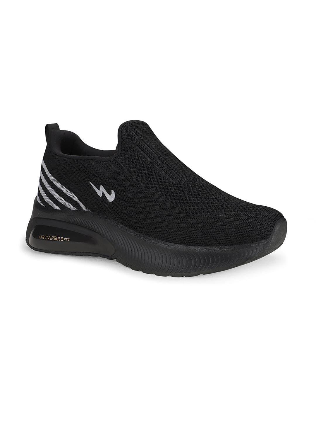 Campus Panel Black Silver Mens Casual Shoes