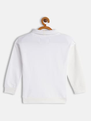 Girls White Sweatshirt