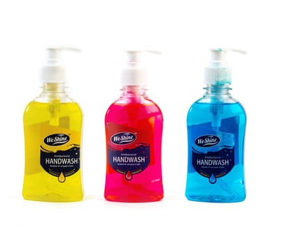 We Shine Antibacterial Germ Protection Hand Wash Liquid Soap Dispenser | Kills 99.99% Germs and Bacteria With Refreshing Fragrance - (PACK OF 3)