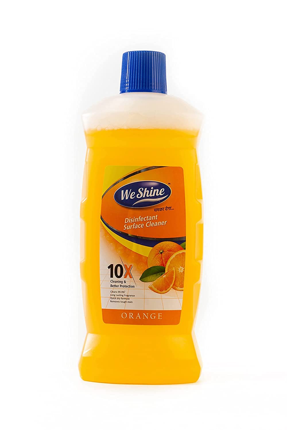 We Shine Disinfectant Surface & Floor Cleaner Liquid | Mop Floor Cleaner With Flavor Fragrance | Kills 99.9% Germs (Orange)- 1L