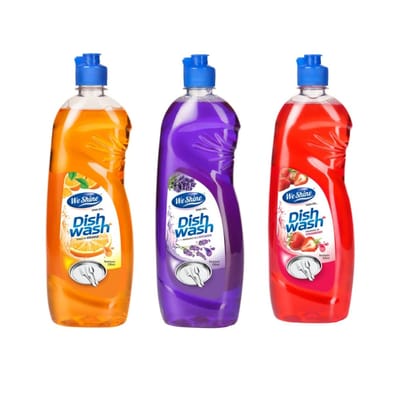 We Shine Combo Dishwash with 3 different Fragnance | Kills 99.99% Germs and bacteria with refreshing Fragnance(3 x 750 ML)