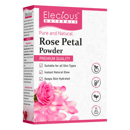 Elecious Pure Rose Petals Powder (200 Grams)
