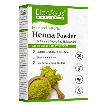 Elecious Natural Henna Powder (200 Grams)