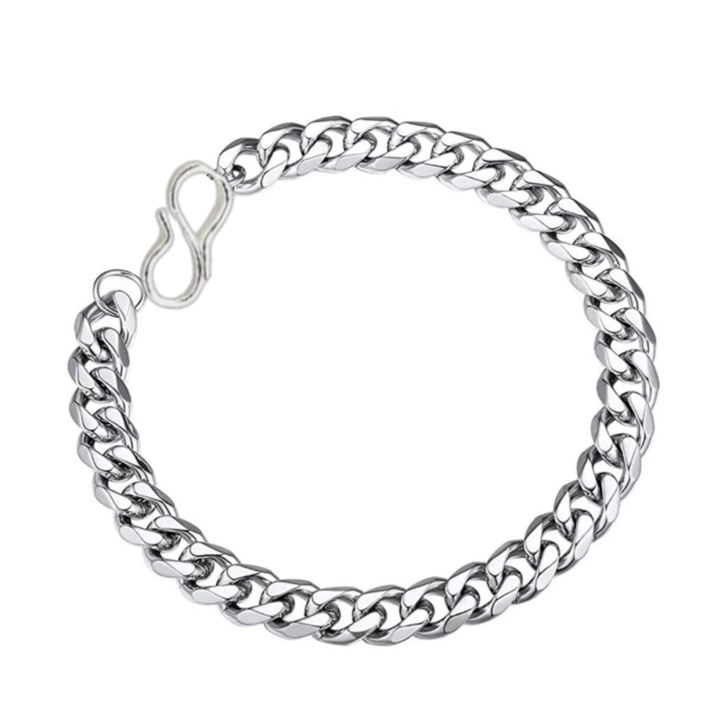 Modern Bracelet Silver Plated Adjustable 20 cm Length For Boys & Mens (Pack of 1)