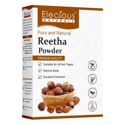 Elecious Pure Reetha Powder (200 Grams)