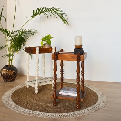 Modish Teak Wood End Table