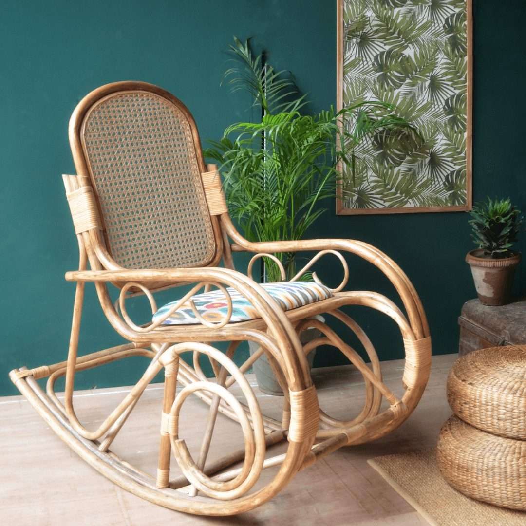 Thonet Bamboo Rocking Chair