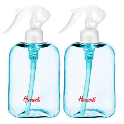 HARRODS Spray Bottle Combo Pack - 250ml Empty Bottles for Travel, Liquid, Room Spray, Fogging, Hand Wash, and Rangoli - Set of 2