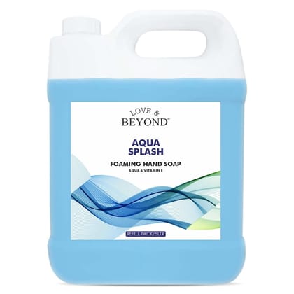 Love & Beyond Liquid Soap Handwash Refill Can - Aqua Hand Wash - 5L| pH Balanced | Germ Protection | Enriched with Moisturizers For Soft & Gentle Hands