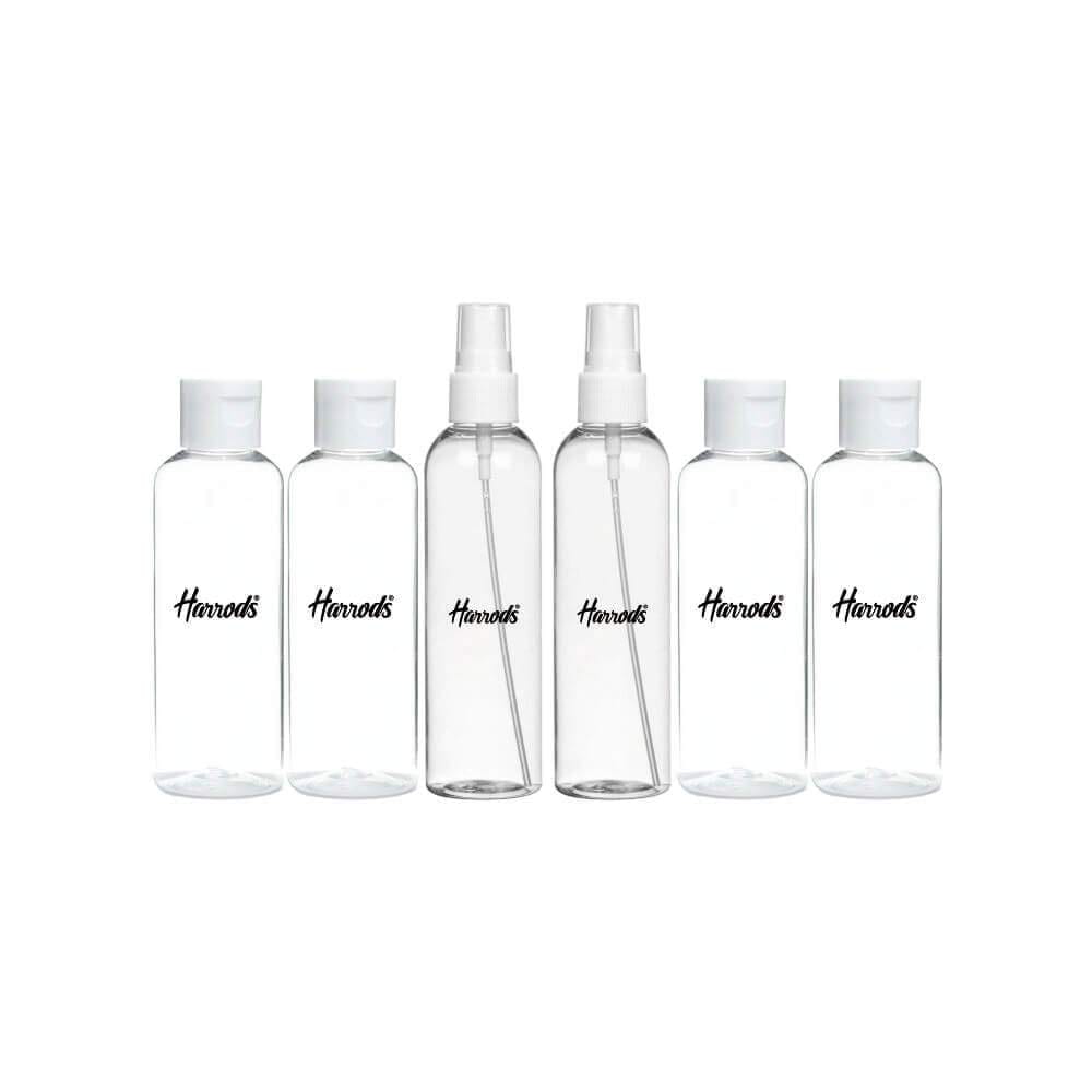 HARRODS Plastic Plastic Empty Small Spray Bottle, Mist Spray Bottle 100ml (100Ml-6Pc)