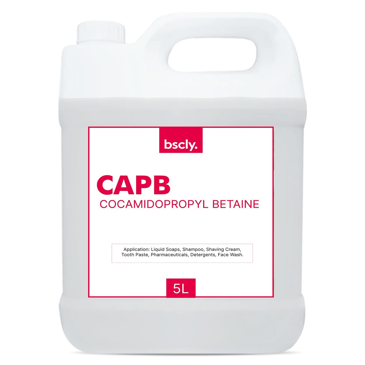 BSCLY CAPB Liquid Cocamidopropyl Betaine - For Hand Soap Making, Shampoo Making, DIY Cosmetic Making, Water Soluble - 5L