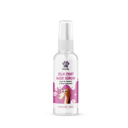 Bscly Silky Coat Hair Serum with Argan Oil, Vitamin E 100 ml