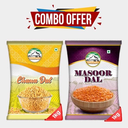 Chana & Masoor Dal (Combo Pack)