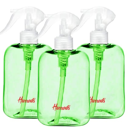 HARRODS Spray Bottle Combo Pack - 250ml Empty Bottles for Travel, Liquid, Room Spray, Fogging, Hand Wash, and Rangoli - Set of 3 (15)