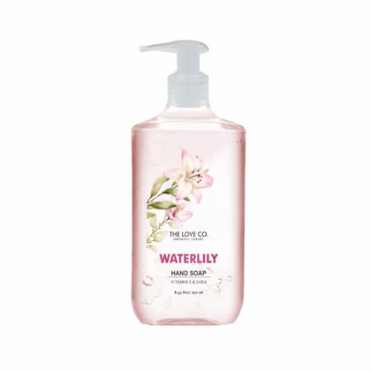 THE LOVE CO Hand Wash - Infused, Moisturizing & Soothing - Gentle Cleanser for Soft, Hydrated Hands - Ideal for Sensitive Skin - 250ml (Waterlily)