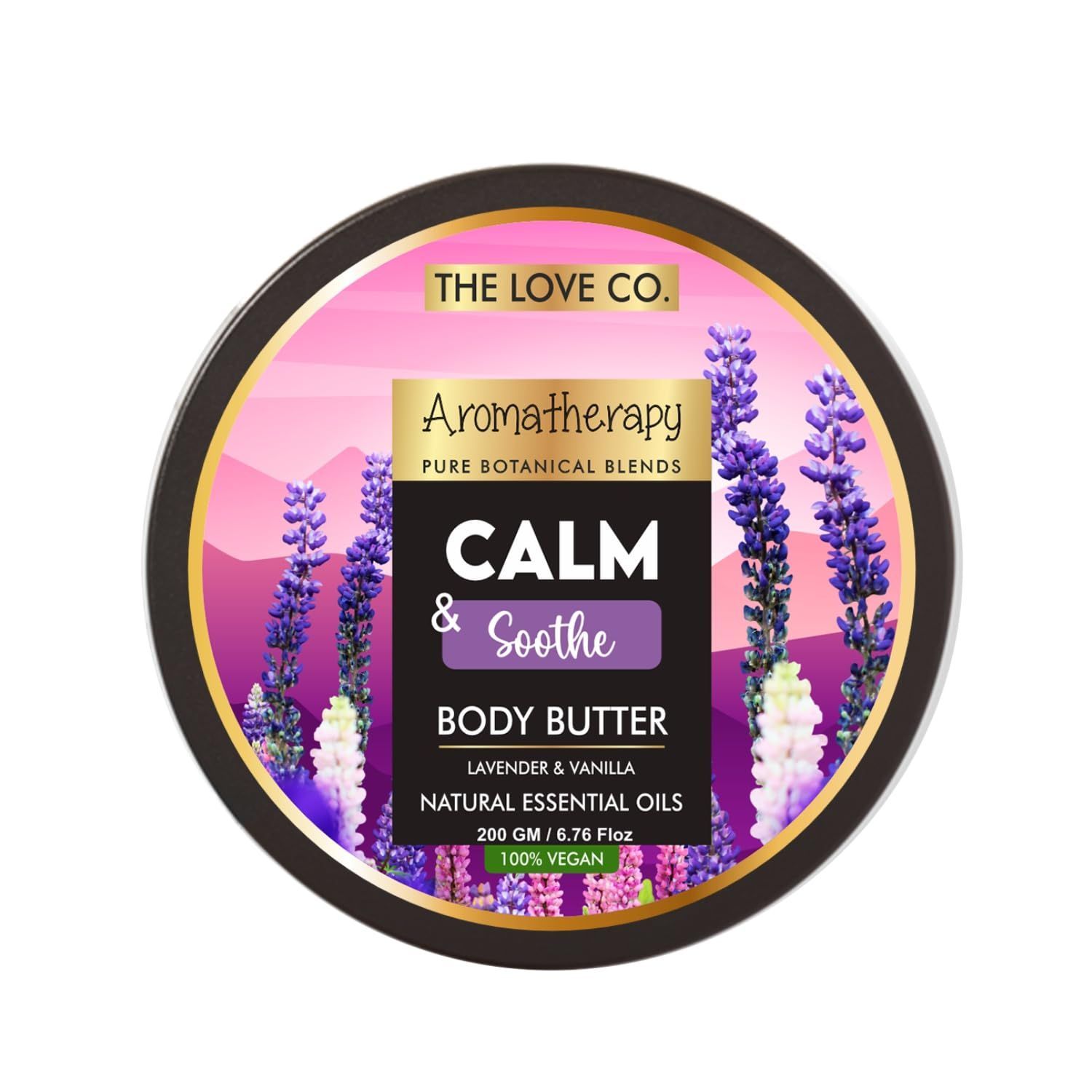 THE LOVE CO. Body Butter - 48-Hour Intense Hydration with Pure Shea Butter - Winter Deep Moisturizing Cream for Women - 200gm