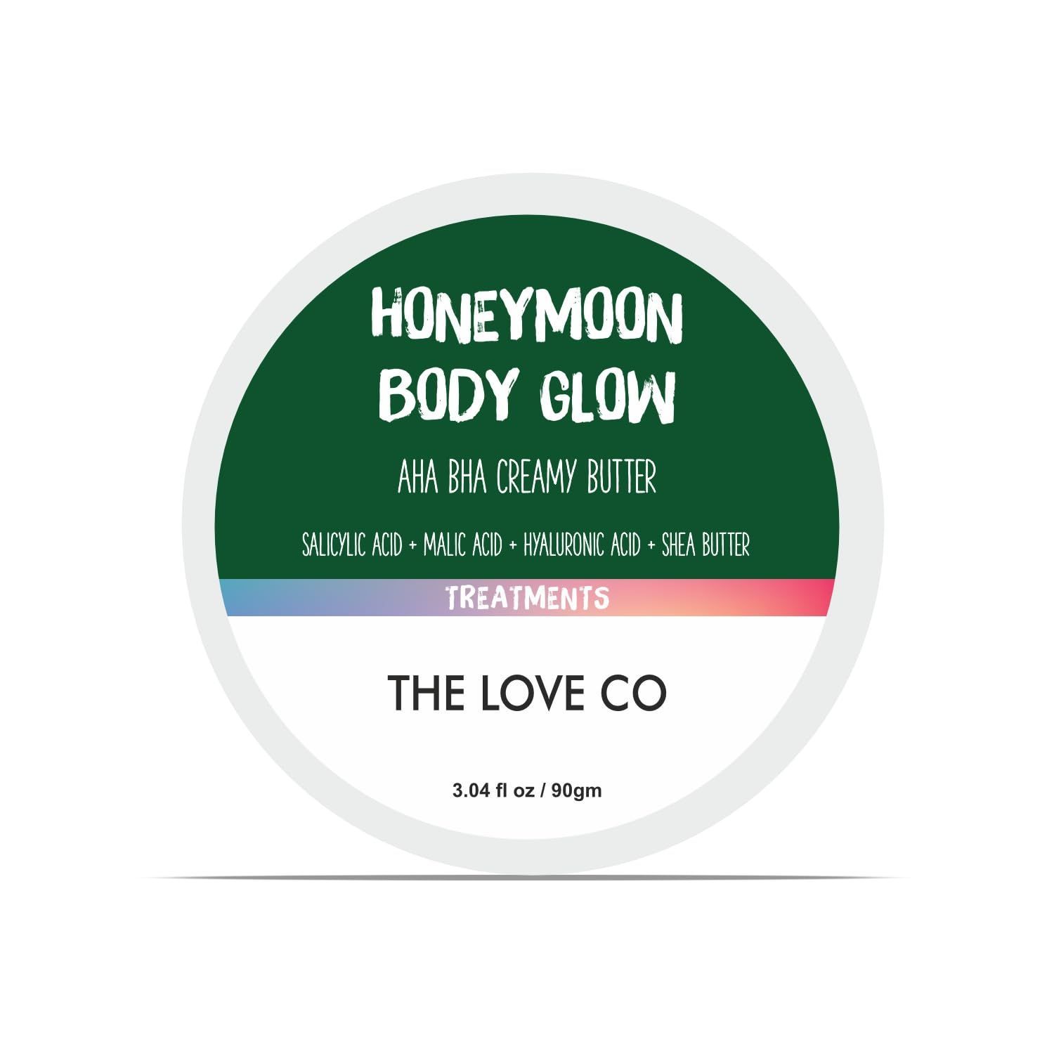 The Love Co Honeymoon Glow AHA+BHA Body Butter - 90gm