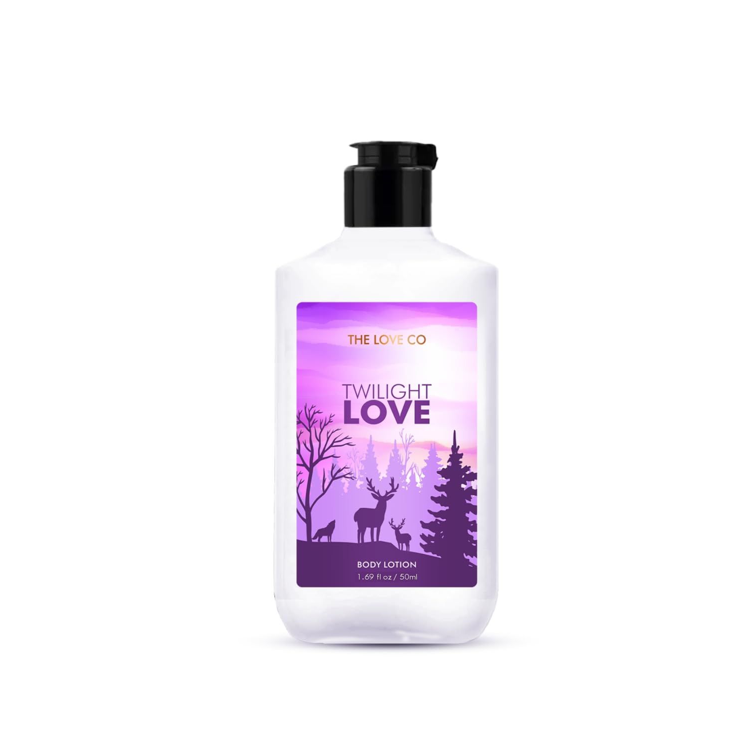 THE LOVE CO. Twilight Love Body Lotion | Nourishing Moisturizer Cream for Dry Skin | Suitable for Men and Women with Jojoba Oil, Shea Butter & Vitamin E | 50ml