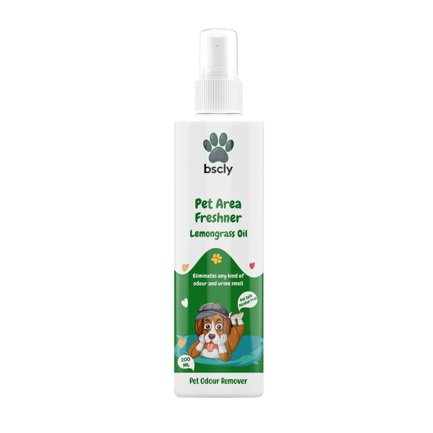 Bscly Pet Freshner with Lemongrass Oil - 200ml