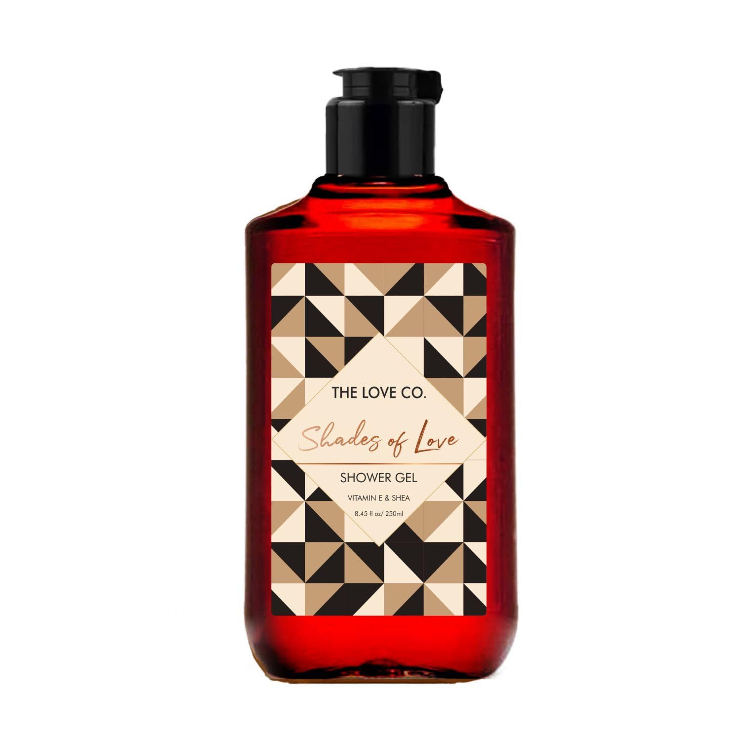 The Love Co. Shades of Love Shower Gel - Luxurious Bathing with Natural Oil - Soothes and Nourishes Your Skin - 250ml