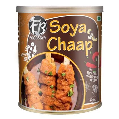 Foodsbay Veg SOYA Chaap in Brine 850 gm (Chap/Vegan Chunks stuck on stick)