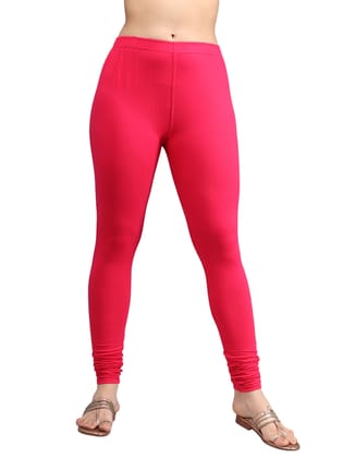 SOFT COLORS Women's Skinny Fit Ethnic Wear Churidar Leggings (Magenta)