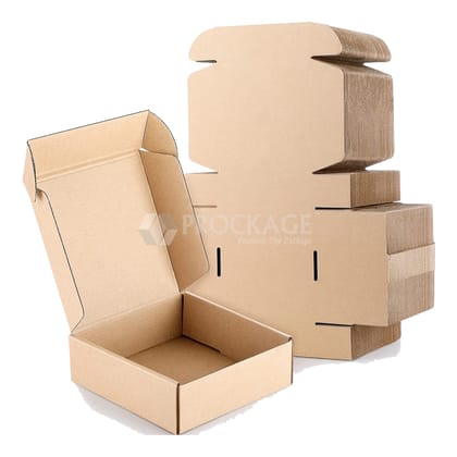 Prockage 5x5x2 inches Mailer Corrugated Shipping Boxes, Small Mailing Boxes for Small Business, Gift Packing, Ecommerce Packing, Moving and Storage (5x5x2 Mailer Box - Pack of 20)