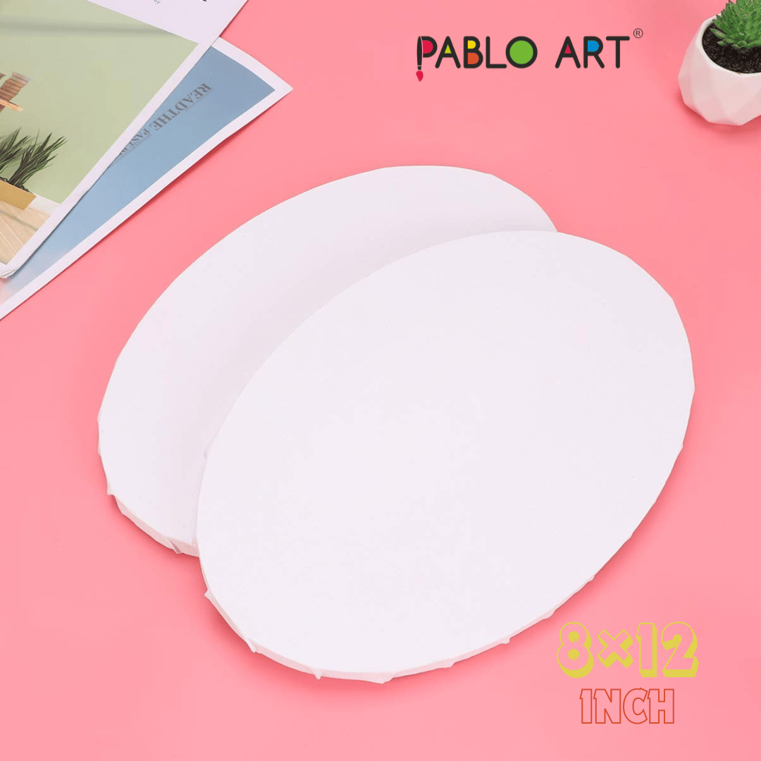 Pablo Art 8×12 Stretched Oval Canvas Board A Creator’s Dream Surface