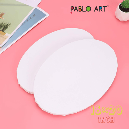 Pablo Art 16×20 Stretched Oval Canvas Board A Creator’s Dream Surface