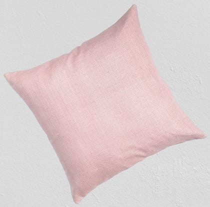 40cms. square PINK Hand woven pure Linen cushion pillow cover for sofa living room home decore