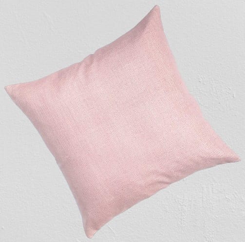 40cms. square PINK Hand woven pure Linen cushion pillow cover for sofa living room home decore