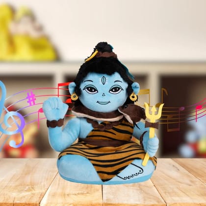 Panda's Box Mantra Chanting Baby Shiva (28 CM) | Musical Soft Plush Toy | Best Gift for Infants, Toddlers & Babies