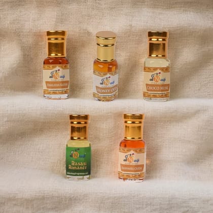 Special Alnaqi Attar Combo of 5 (6ml each) |Pack of 5 | Luxury Attars| Gift Pack | Most Wanted Arabian Aroma | Unisex |