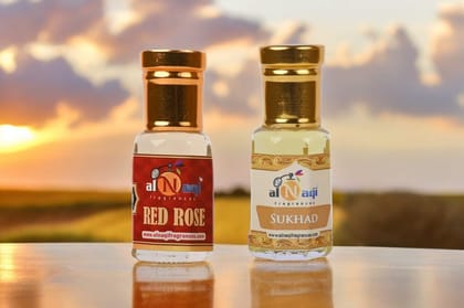 Special Alnaqi Attar Combo of 2 (6ml each)|RedRose Attar , Sukhad Attar | Luxury Attars| Gift Pack | Most Wanted Arabian Aroma | Unisex |