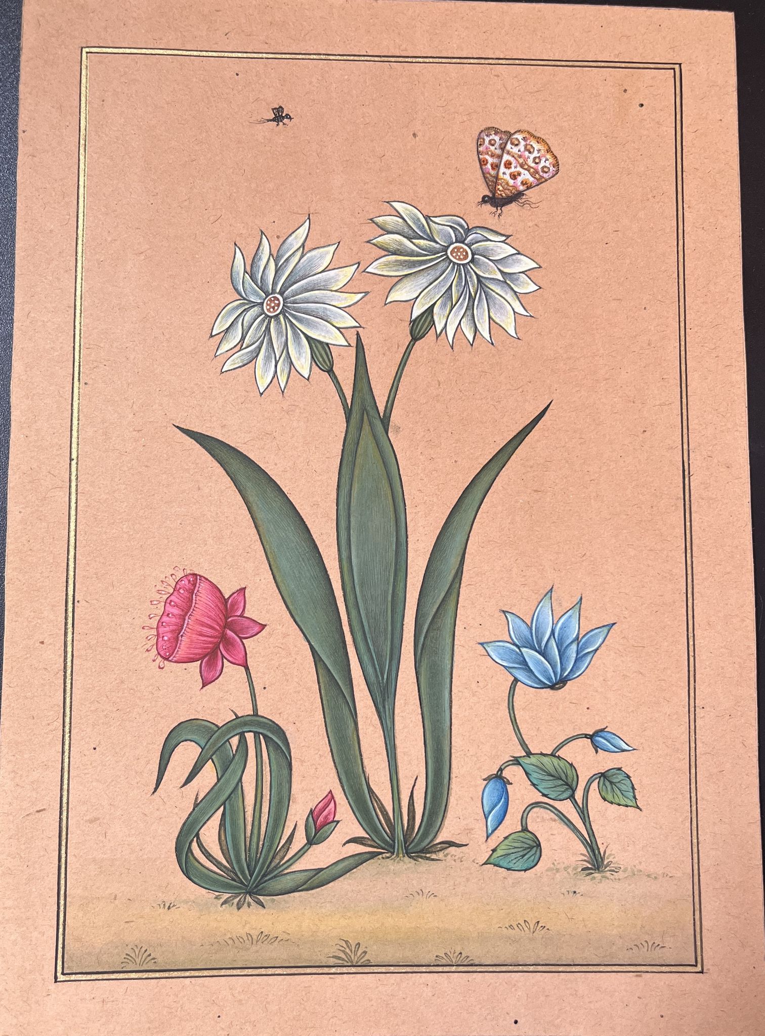 Mughal Flowers Painting