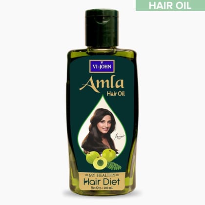 VI-JOHN Amla & Bhringaraj Oil For Strong & Healthy Hair - 200 ML