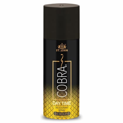 ST.JOHN Cobra Deodorant Daytime Long Lasting Perfumed Body Spray | Long Lasting Deodorant Spray For Men - 150 ML