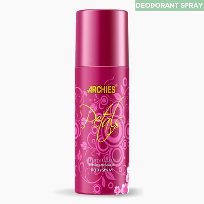Archies Petals Perfumed Deodorant Body Spray | Long Lasting Deodorant Spray | Strong Perfume For Men & Women - 150 ML